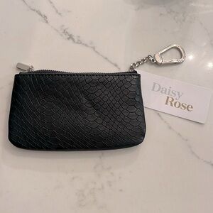 Black Python Keychain Pouch (NWT)